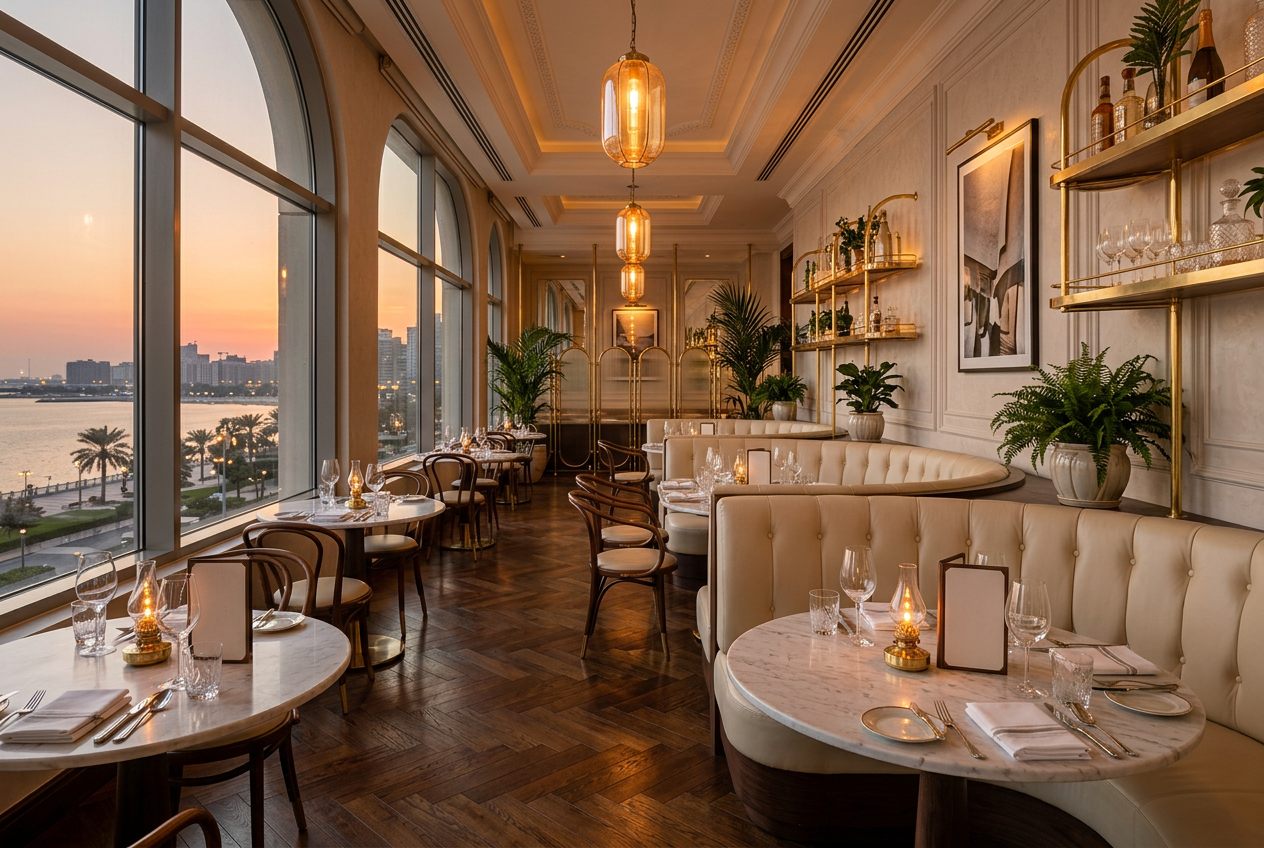 Restaurant on the Corniche — hospitality fit-out