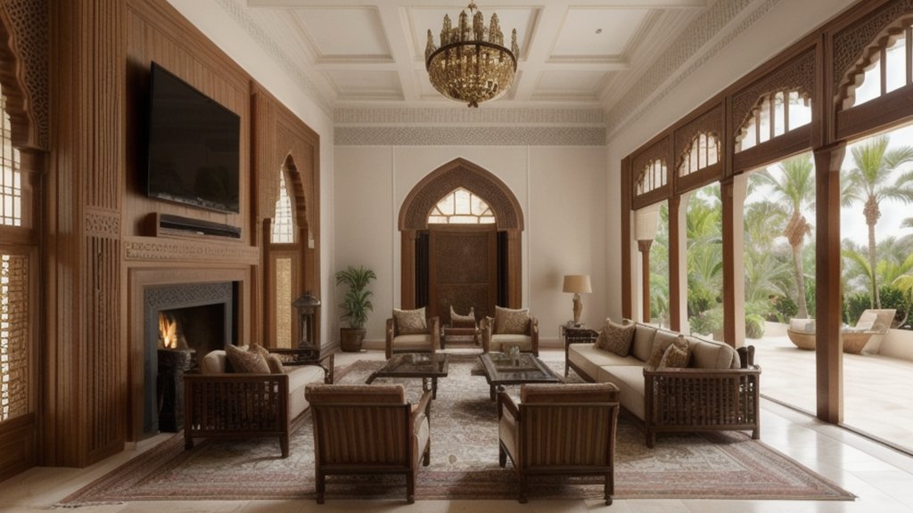 Arabic majlis style — the same villa finished